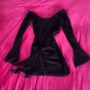Fashion Nova black lace dress